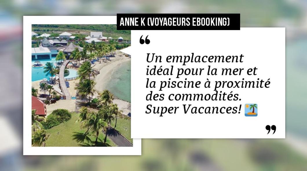 Romantique Et Bel Appartement En Bord De La Mer, Piscine Surveillee Et Belle Plage A 50M سانت فرانسوا المظهر الخارجي الصورة